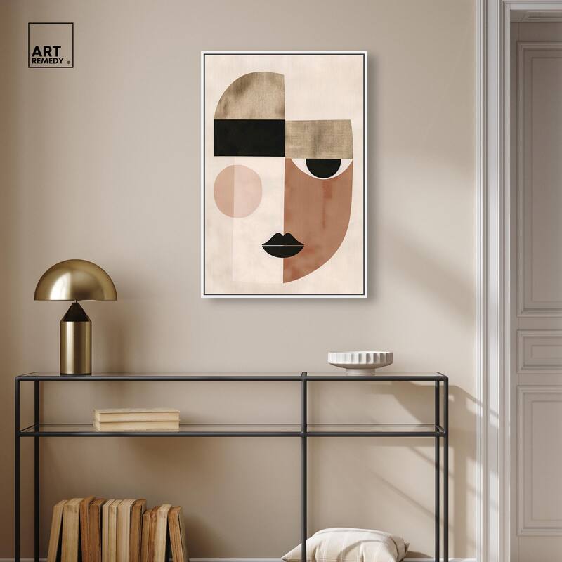 Face Moderne I Canvas by Art Remedy