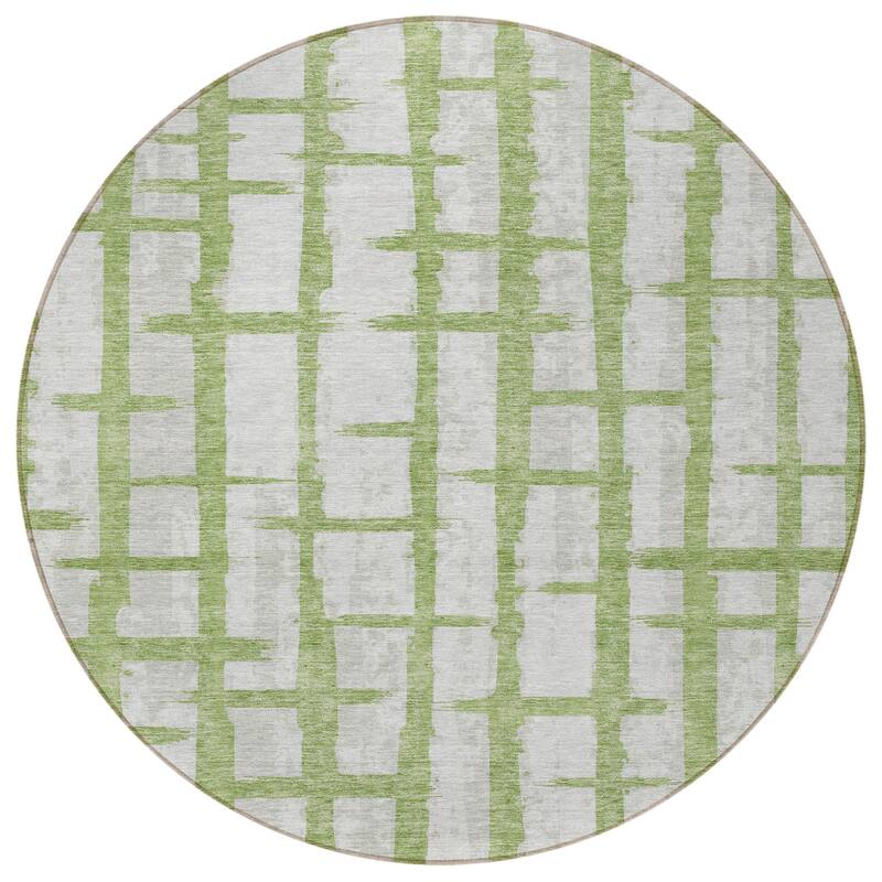 HomeRoots Striped Transitional Rectangle Outdoor Rug