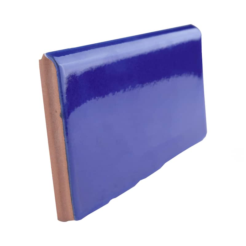 Merola Tile Viva Azul 3" x 6" Ceramic Wall Trim - (1 Tile)
