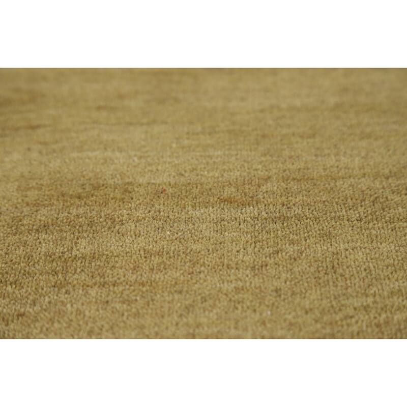 Hand Knotted Oriental 100% Wool Carpet Tribal Tribal Green Gabbeh Area Rug - 5' 11'' X 3' 11''