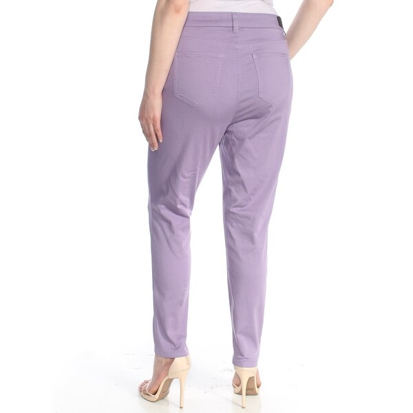 purple plus size pants