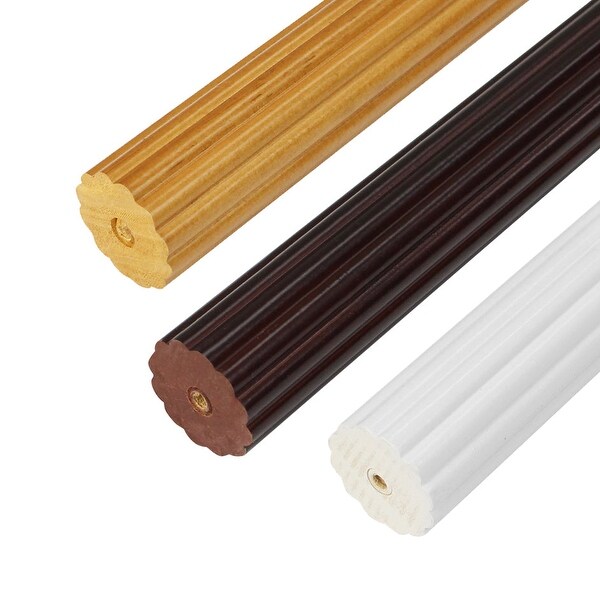 Mix Match 1 3 8 in. dia. Wood Single Curtain Rod On Sale Bed Bath Beyond 35977349