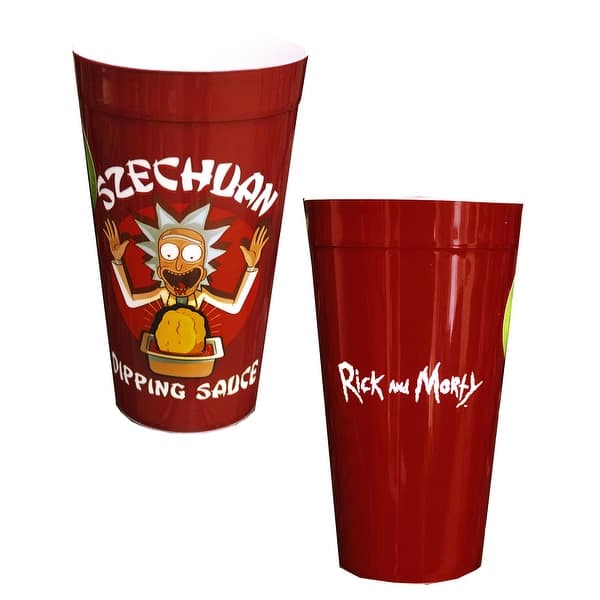 Rick and Morty Szechuan Dipping Sauce Plastic Cups, Lot of 12