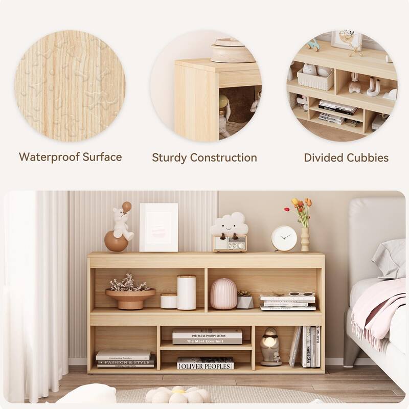 Toy Storage Organizer 6 Cubes Kids Bookshelf