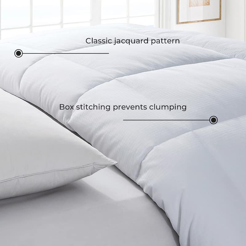 All Season Down Alternative Comforter Soft Cover with Jacquard