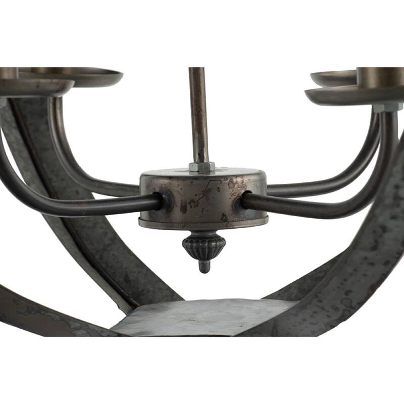 Hardwire 15.7in 4-Light Metal Chandelier Light with Adjustable Chain