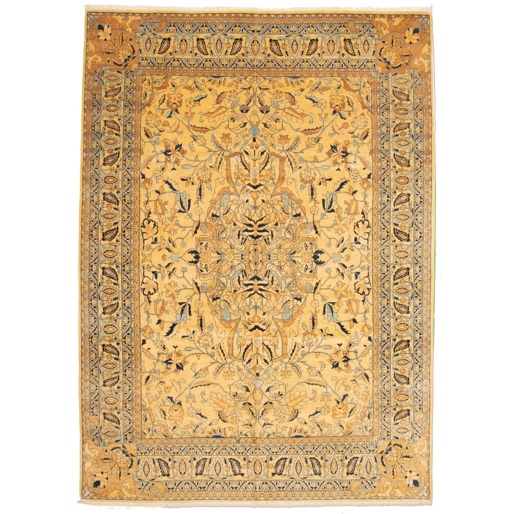 345467 Hand-Knotted Heritage Casual Grey Rug 8'0 x 10'1 eCarpet Gallery Large Area Rug for Living Room Bedroom