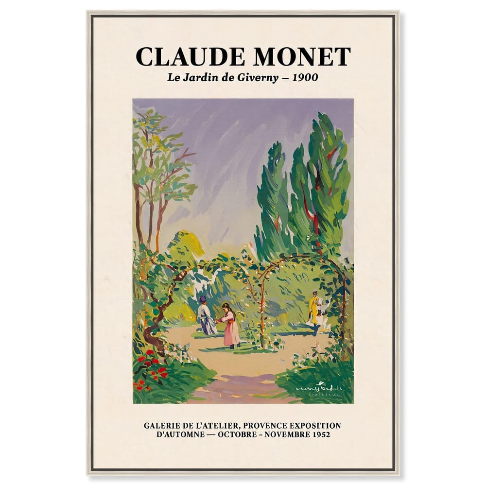 Garden at Giverny Canvas by Art Remedy