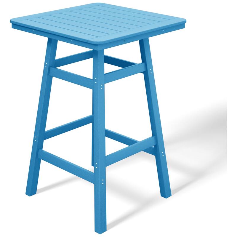 Laguna Hdpe All Weather Outdoor Patio 30" Square Bar Table