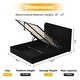 preview thumbnail 8 of 87, Modern Minimalist Upholstered Storage Bed with Lift-Up Platform