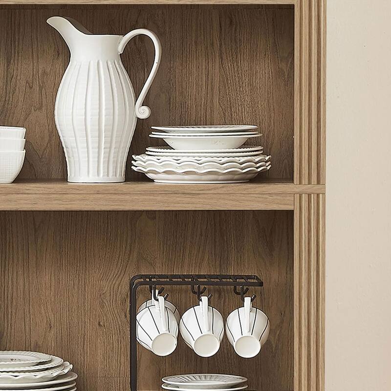 VAUXHILL & CO. Halston Standard Bookcase Adjustable Storage Shelving Unit, Oak - 73.2