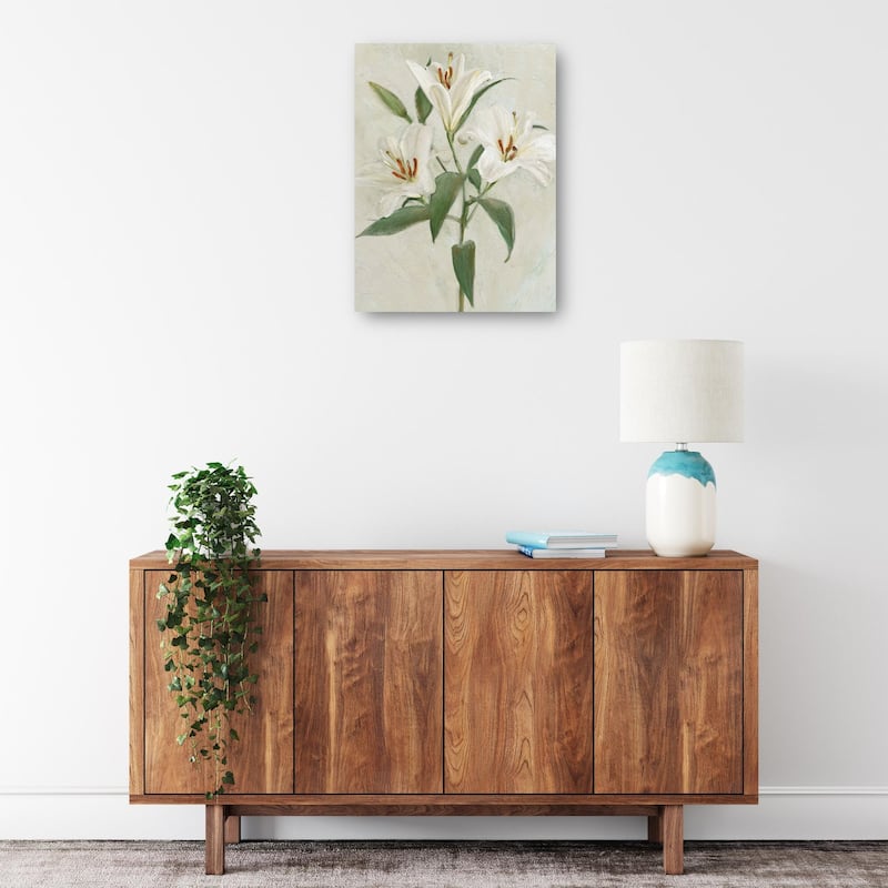 Lys Blancs II By Studio Arts Canvas Art Print