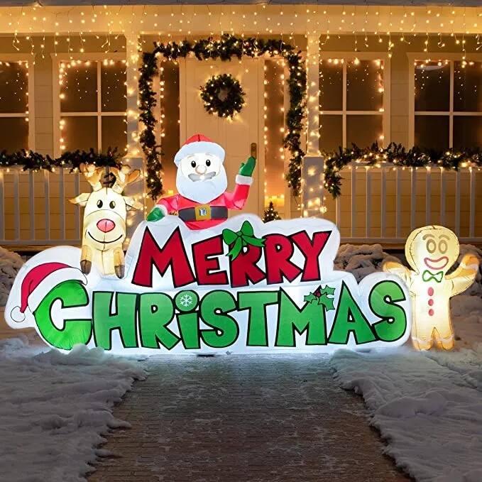 Versatile Merry Christmas Inflatable