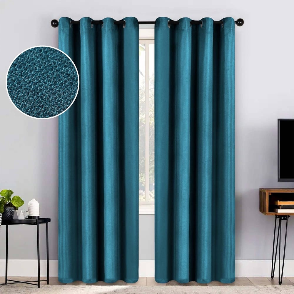 Superior Jaxon Washable Room Darkening Curtains, Set of 2 Panels