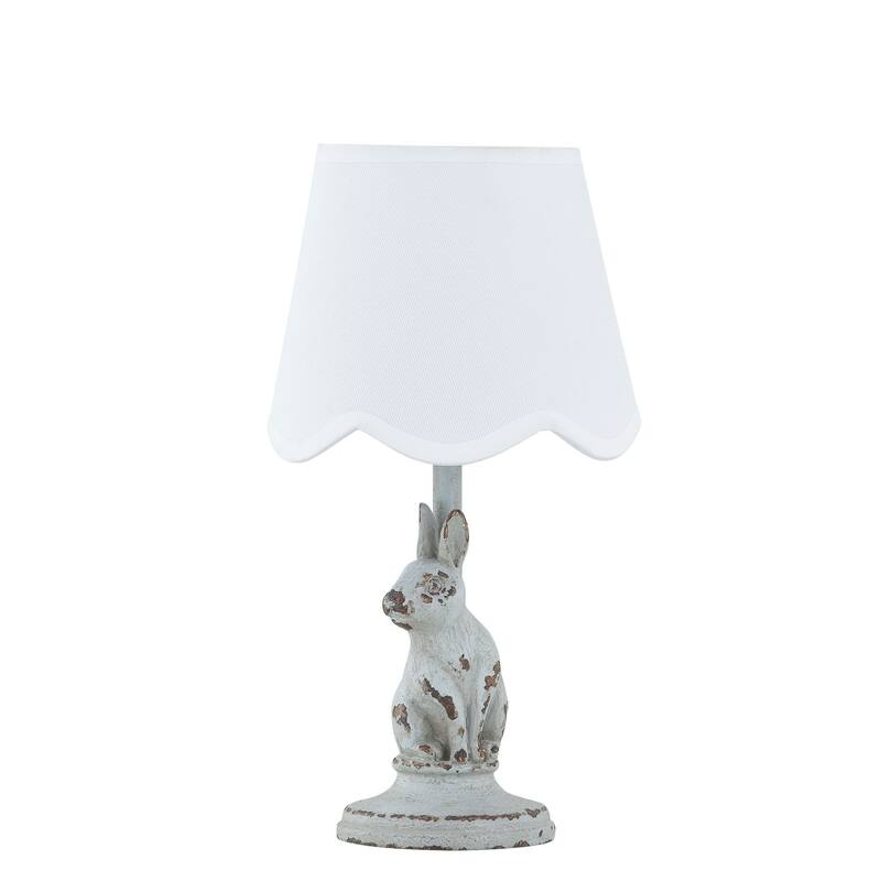 Fauna 13" Mini Lamp with Linen Shade, Soft Blue (Set of 2)