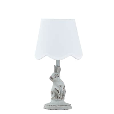 Fauna 13" Mini Lamp with Linen Shade, Soft Blue (Set of 2)