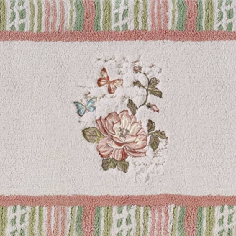 Avanti Linens Butterfly Garden Double-Vanity Rug