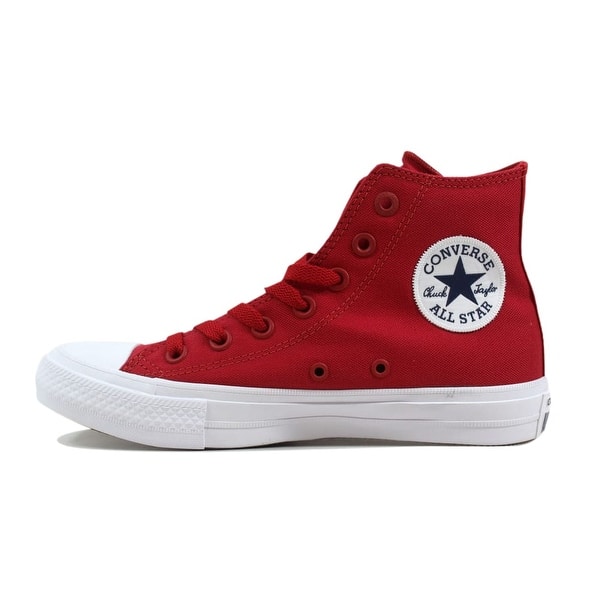Shop Converse Men S Chuck Taylor Ii 2 Hi Salsa Salsa Red White