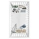 preview thumbnail 2 of 2, Construction Truck Collection Boy Photo Op Fitted Crib Sheet - Grey Yellow Black Blue and Green Transportation Chevron Arrow
