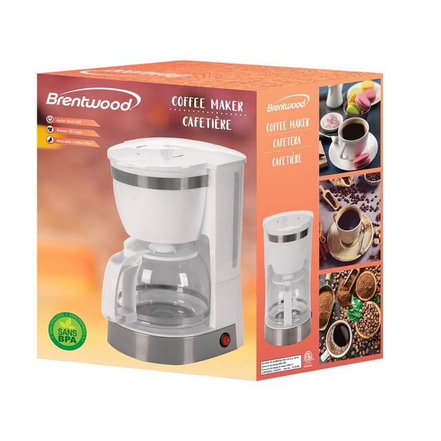 Brentwood 10Cup Coffee Maker On Sale Overstock 31476231