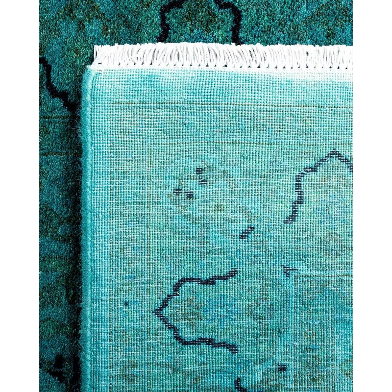 Contemporary Overdyed Wool Hand Knotted Runner - 2' 8" x 10' 2"