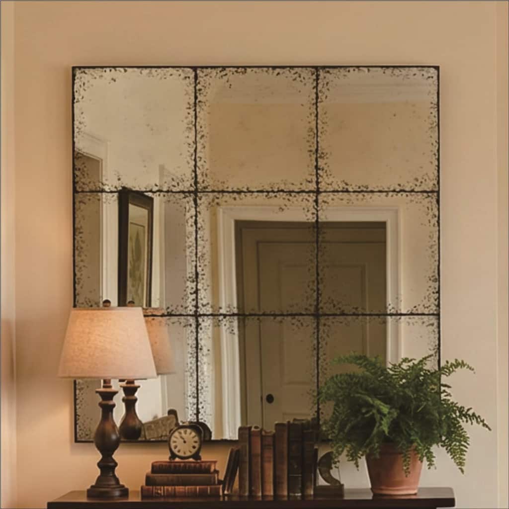 Square Wall Mounted Mirror Versatile Home Decor Ideal