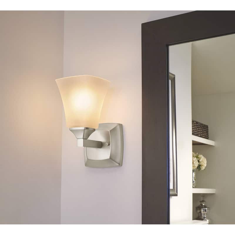 Moen Voss 5" Wide 1 Light Reversible Bathroom Vanity Light Fixture