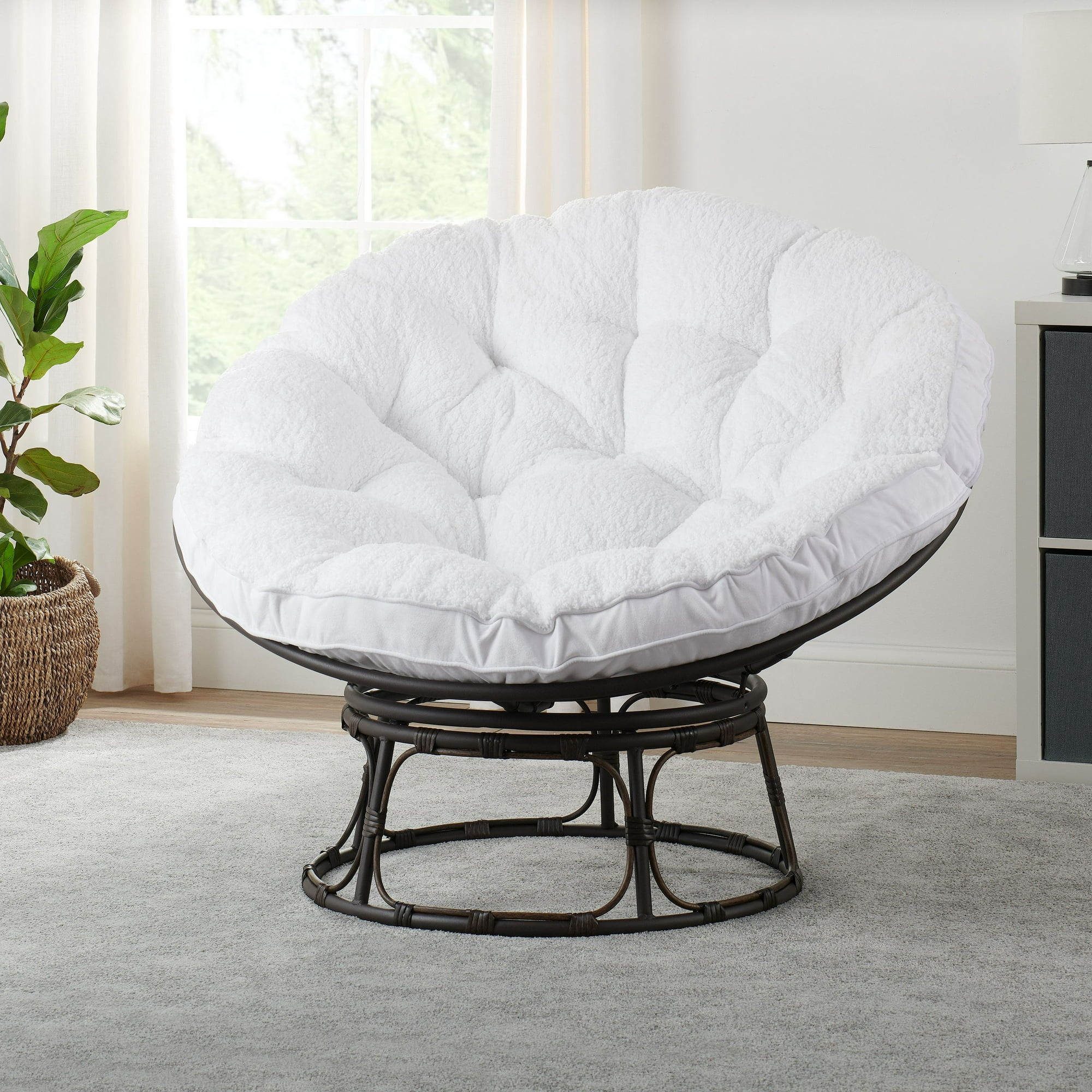 Fuzzy best sale papasan cushion