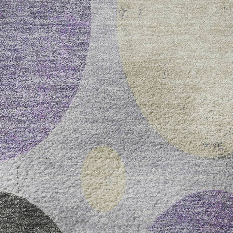 Premium Washable Super Soft Casual Circles Mayfield Rug