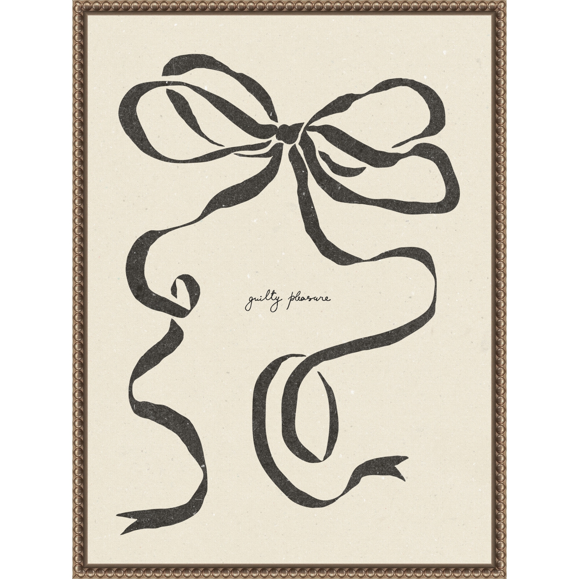 Bow No. 1 by Nktn (18 x 24 in.), Framed Canvas Wall Art Print