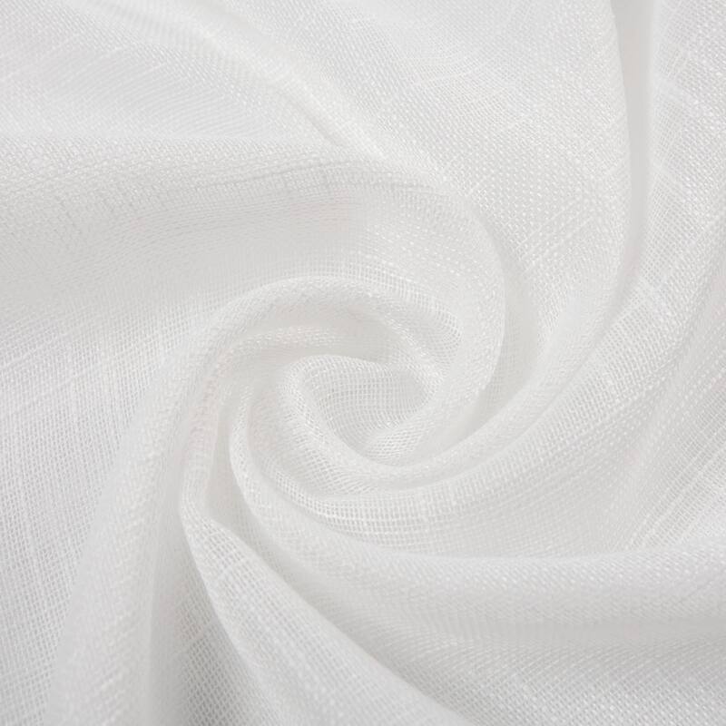 DriftAway Twist Tab Linen Textured Sheer Window Curtains