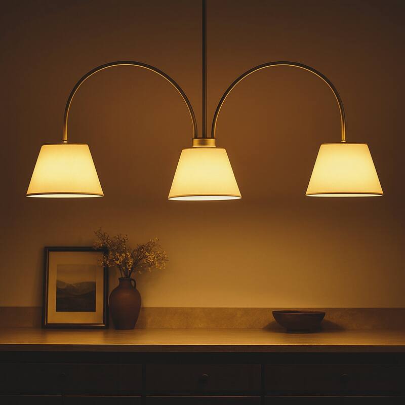 Acroma 3-Light Dimmable Dining Room Chandelier