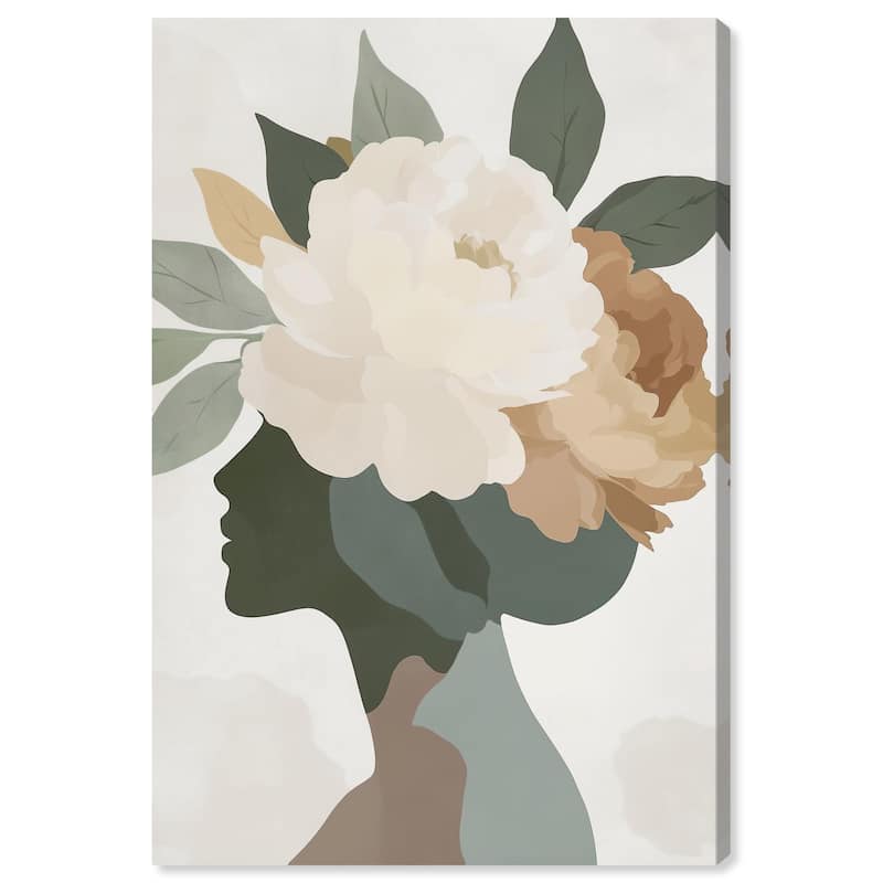 Floral Headpiece I Canvas by Art Remedy, Gallery Wrapped - 36" x 54"