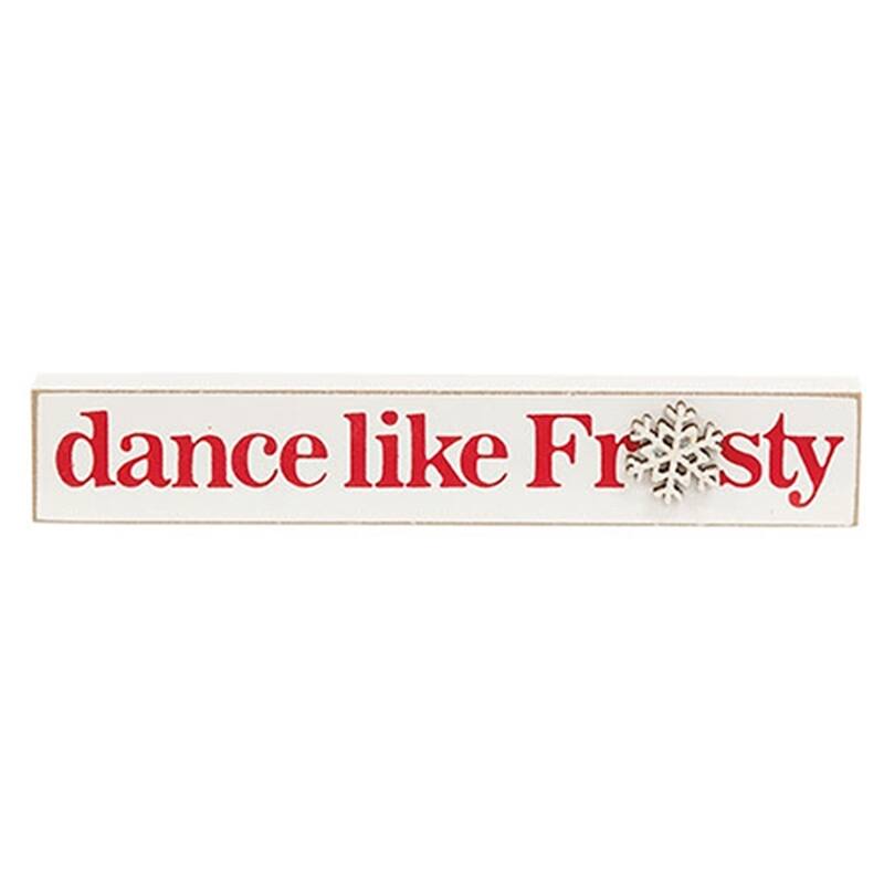 Dance Like Frosty Mini Stick Decorations 3 Asstd. - 6" x 5" x 1"