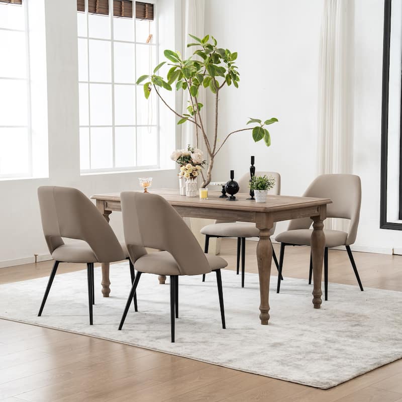 Modern Dining Chairs Set of 2 Armless Chairs 22.83"Wx22.05"Dx34.65" H