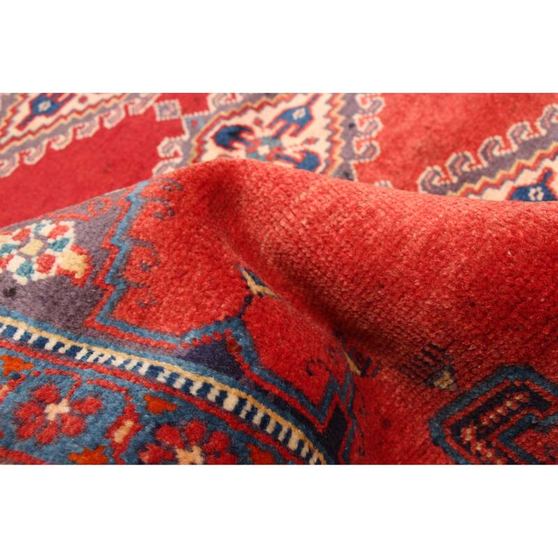 ECARPETGALLERY Hand-knotted Anadol Red Wool Rug - 3'8 x 11'6