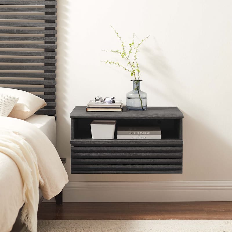 Render Wall-Mount Nightstand - Charcoal