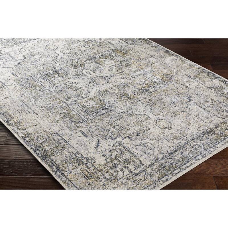 Livabliss Lillian Machine Washable Faded Classic Area Rug