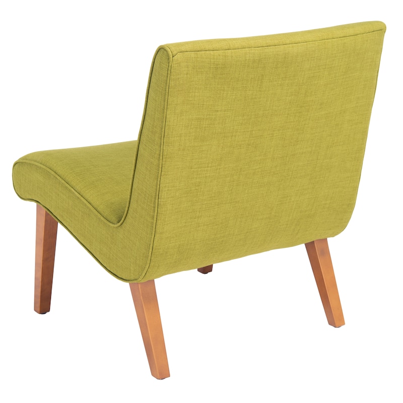 SAFAVIEH Sibille Mid-Century Forest Green Chair - 25.2" x 29.9" x 30.7" - 25Wx30Dx31H