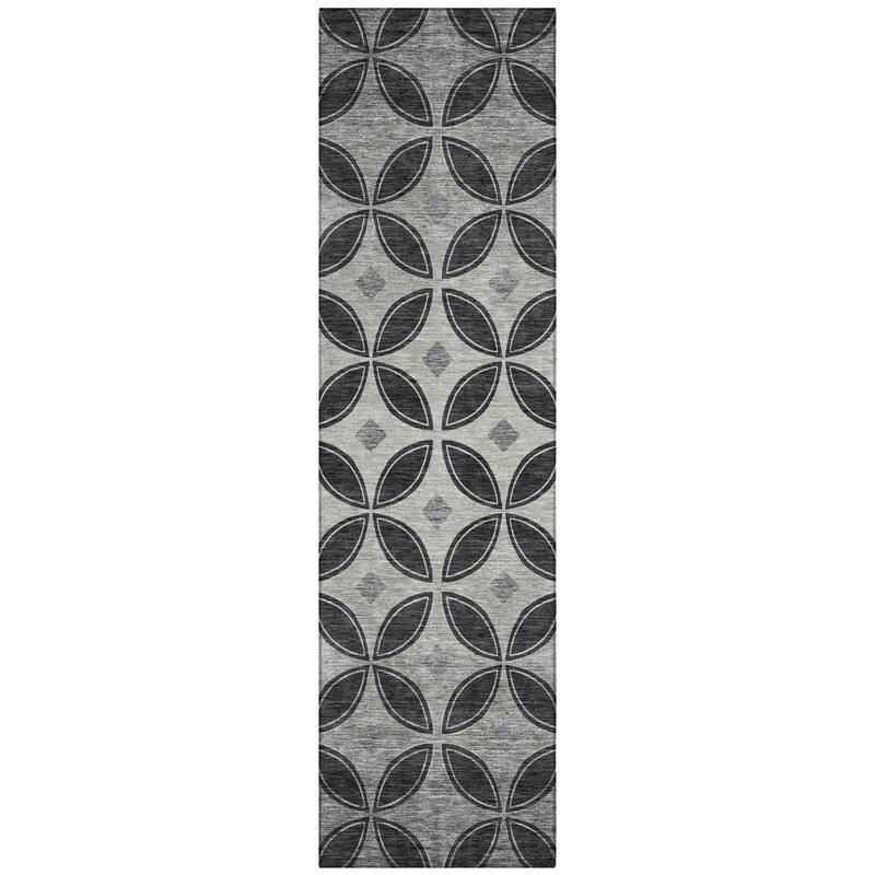 Machine Washable Indoor/ Outdoor Modern Gia Chantille Rug