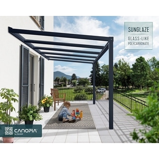 Stockholm 11ft. Gray/Clear Aluminum Patio Cover