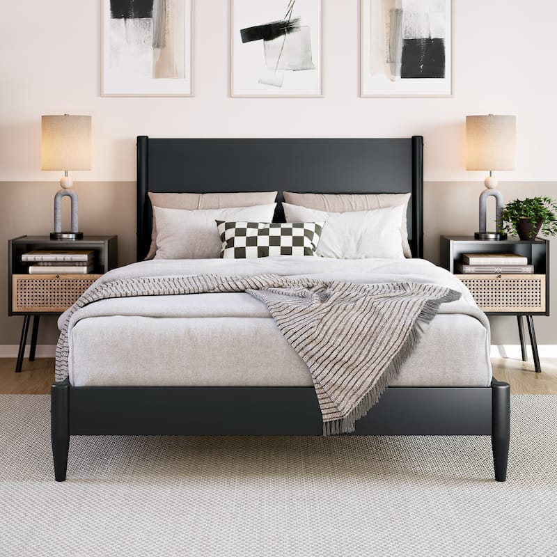 Pasadena Solid Wood Low Profile Platform Bed
