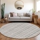 preview thumbnail 111 of 132, Premium Washable Super Soft Stripe Ombre Mayfield Rug Silver - 8' x 8'