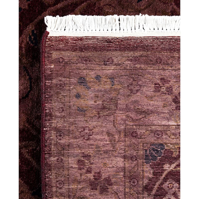 Overdyed One-of-a-Kind Hand-Knotted Area Rug - Pink - 3' 0" x 5' 1"