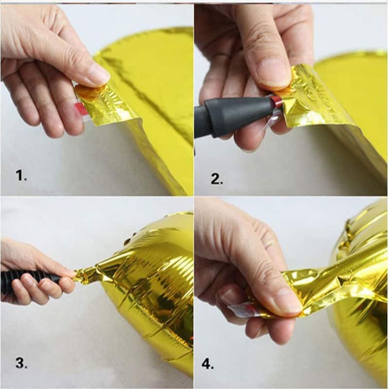 Foil Star Shape Balloon Birthday Wedding Party Decor 5 Inches 5 Pcs