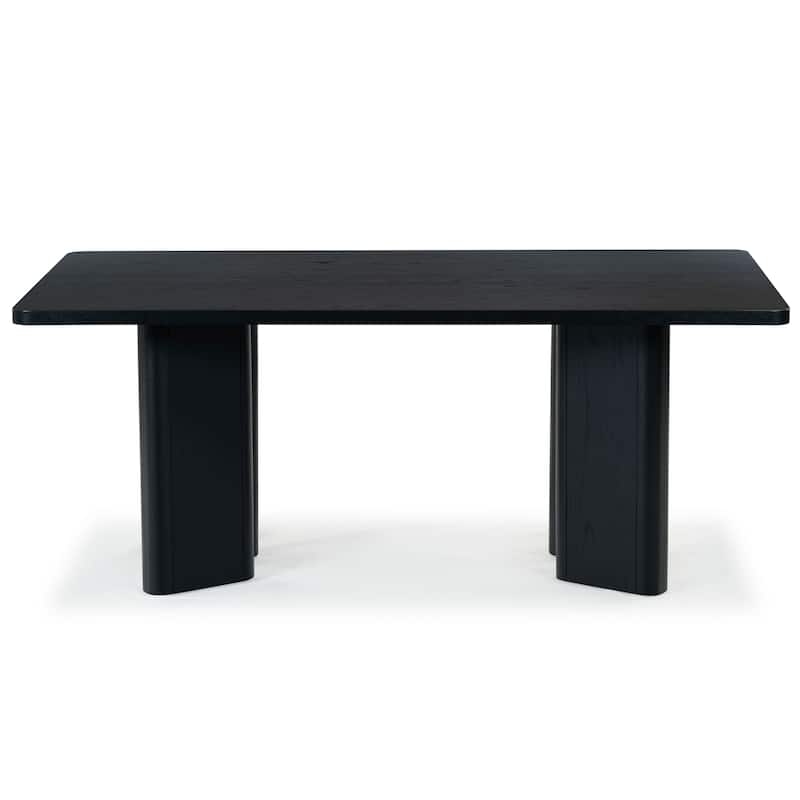 SAFAVIEH Couture Barnard Rectangle Wood Dining Table - 72"W x 42"D x 30"H - Black