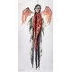 preview thumbnail 1 of 0, 50" Hanging Animated Halloween Reaper with Moving Wings & Light Up Eyes