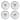 Certified International French Rooster 9" Salad/Dessert Plates, Set of 4 Assorted Designs - 9.00"L x 9.00"W x 1.00"H