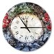 preview thumbnail 9 of 8, Designart 'Christmas Atmosphere' Oversized Rustic Wall CLock