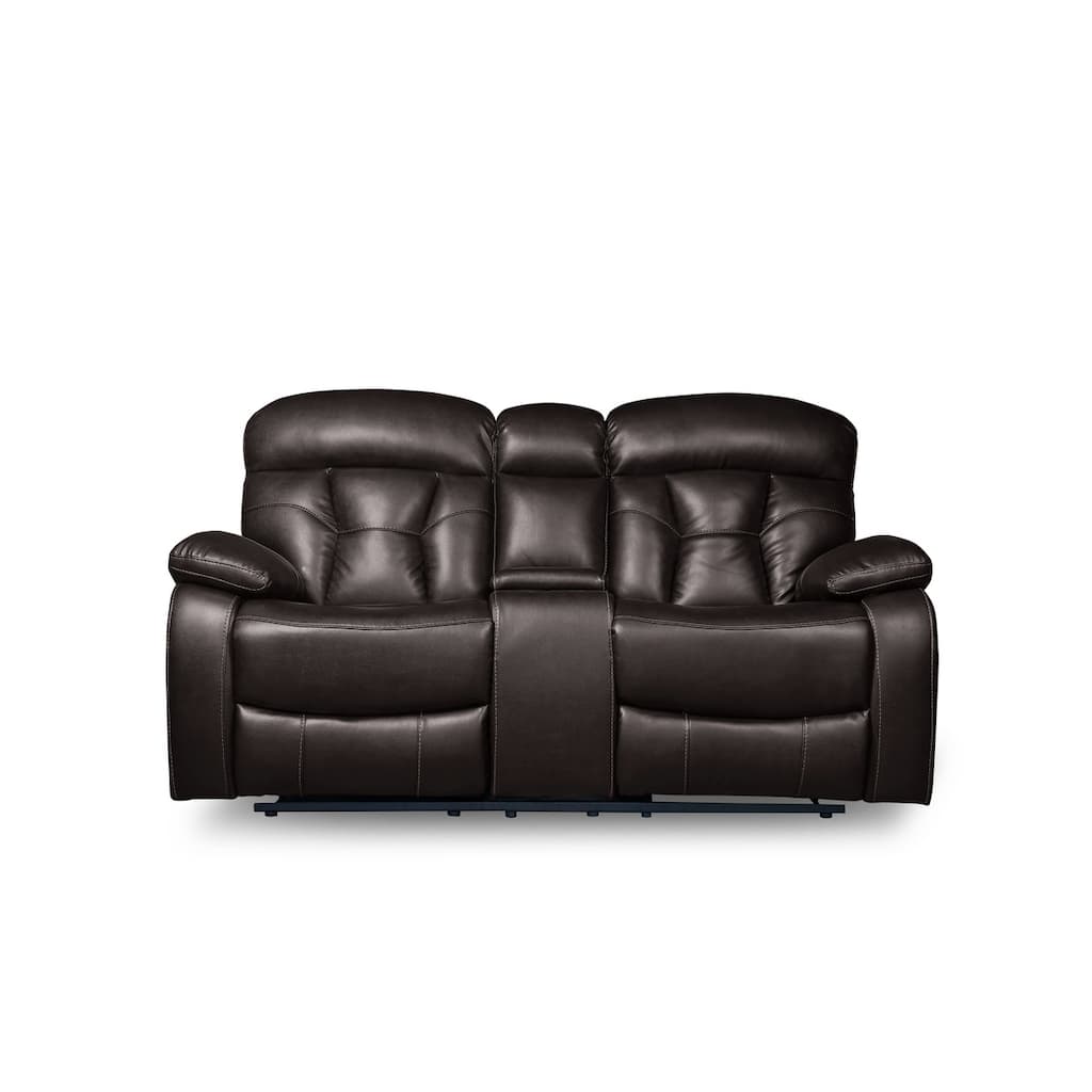Nessa Brown Reclining Love Seat